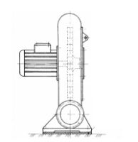 Radiální ventilátor RVZA 400 - 500